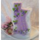 Hochzeitskerze " Beauty Lilac" als Doppelwelle